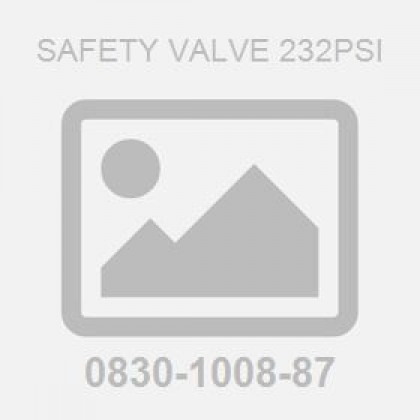 Safety Valve 232Psi